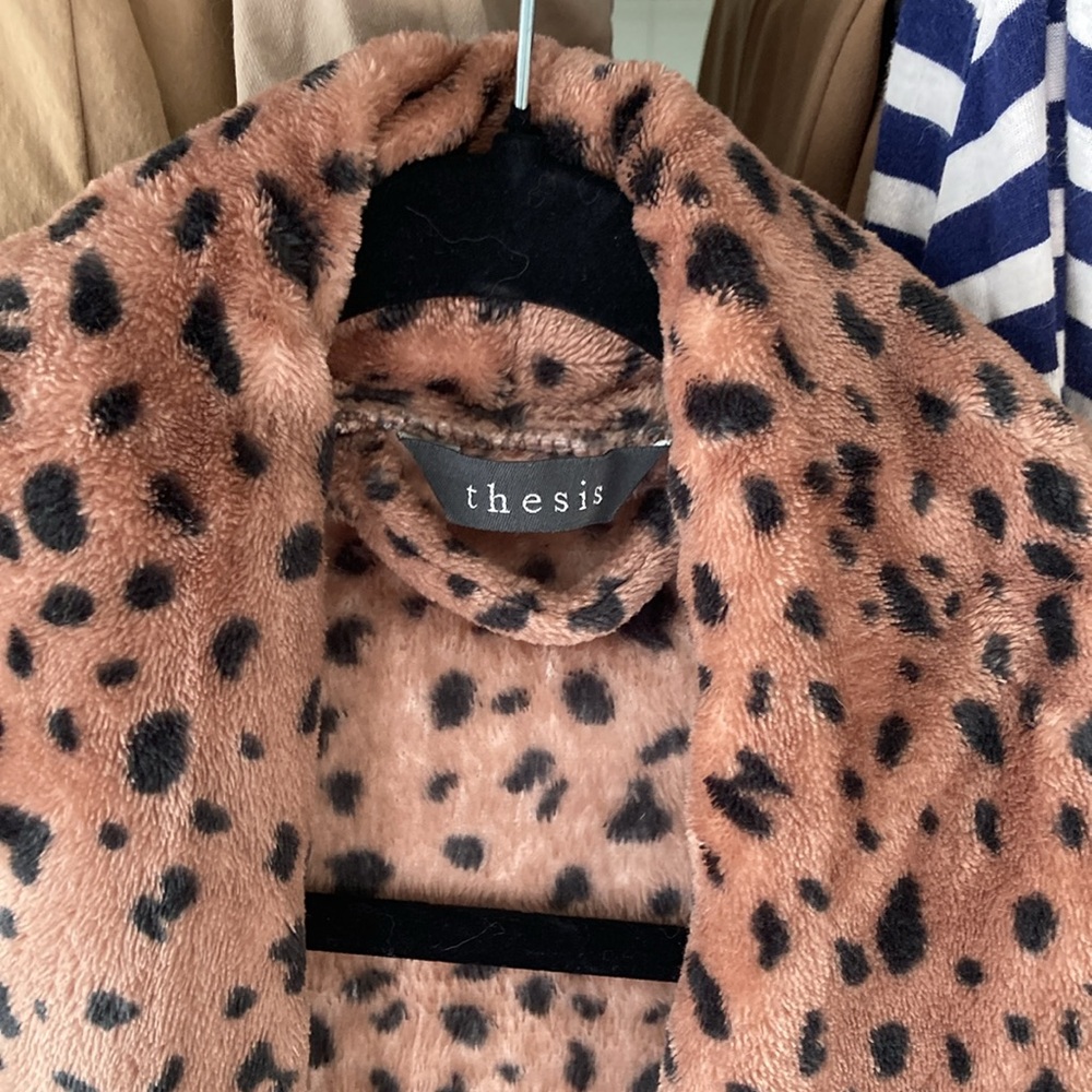 Leopard Print Women's Robe one size